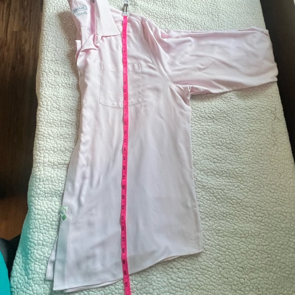 Men's Long-Sleeve Pink Dress Shirt, Size 17-17.5, 34-35 - Picture 9 of 11